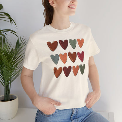 Fall Hearts Thanksgiving Halloween Tshirt