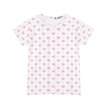 Load image into Gallery viewer, Pink Coquette Bow Print TShirt
