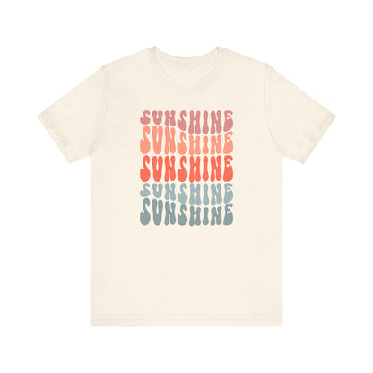 T-Shirt Retro Sunshine 70's Summer Beach Shirt For Those Who Love The Sun Sunshine Beach Tee