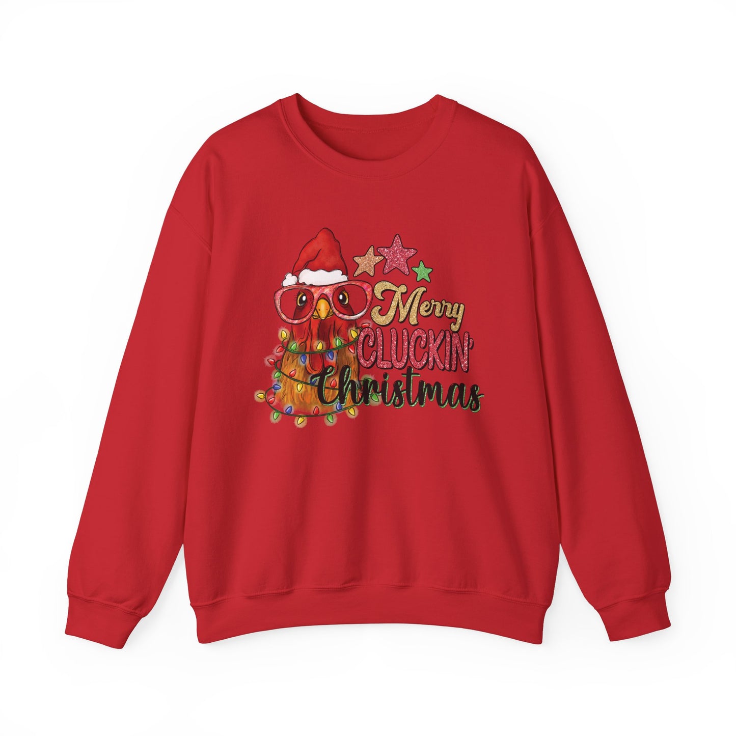 Merry Cluckin' Christmas Chicken Sweatshirt