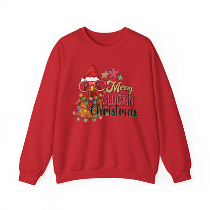 Merry Cluckin' Christmas Chicken Sweatshirt