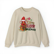 Load image into Gallery viewer, Merry Cluckin&#39; Christmas Chicken Sweatshirt
