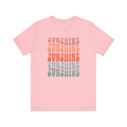 T-Shirt Retro Sunshine 70's Summer Beach Shirt For Those Who Love The Sun Sunshine Beach Tee