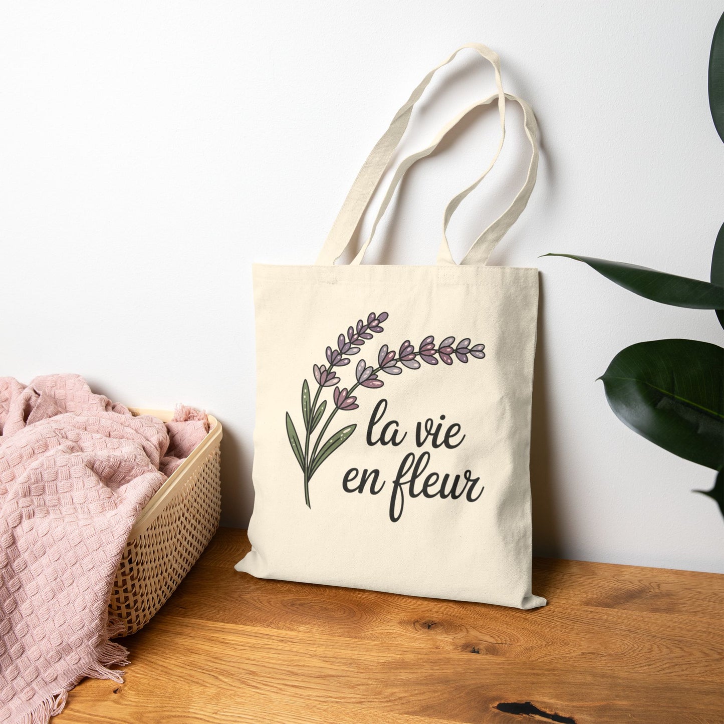 Tote Bag Chateaucore Lavender Floral Eco-Friendly Garden Lovers Gift for Mothers Day Weekend Outings Life in Flowers