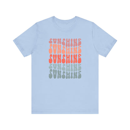 T-Shirt Retro Sunshine 70's Summer Beach Shirt For Those Who Love The Sun Sunshine Beach Tee
