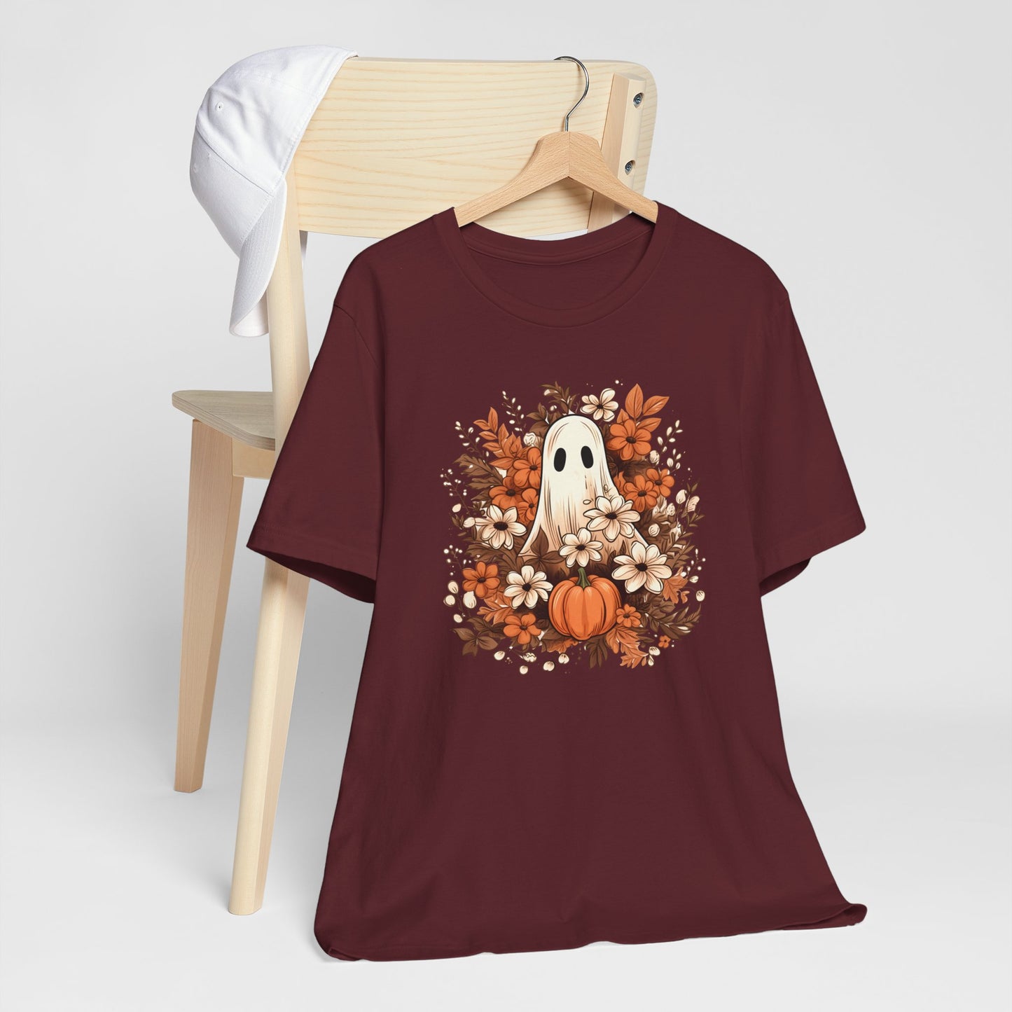 Floral Ghost Fall Halloween TShirt