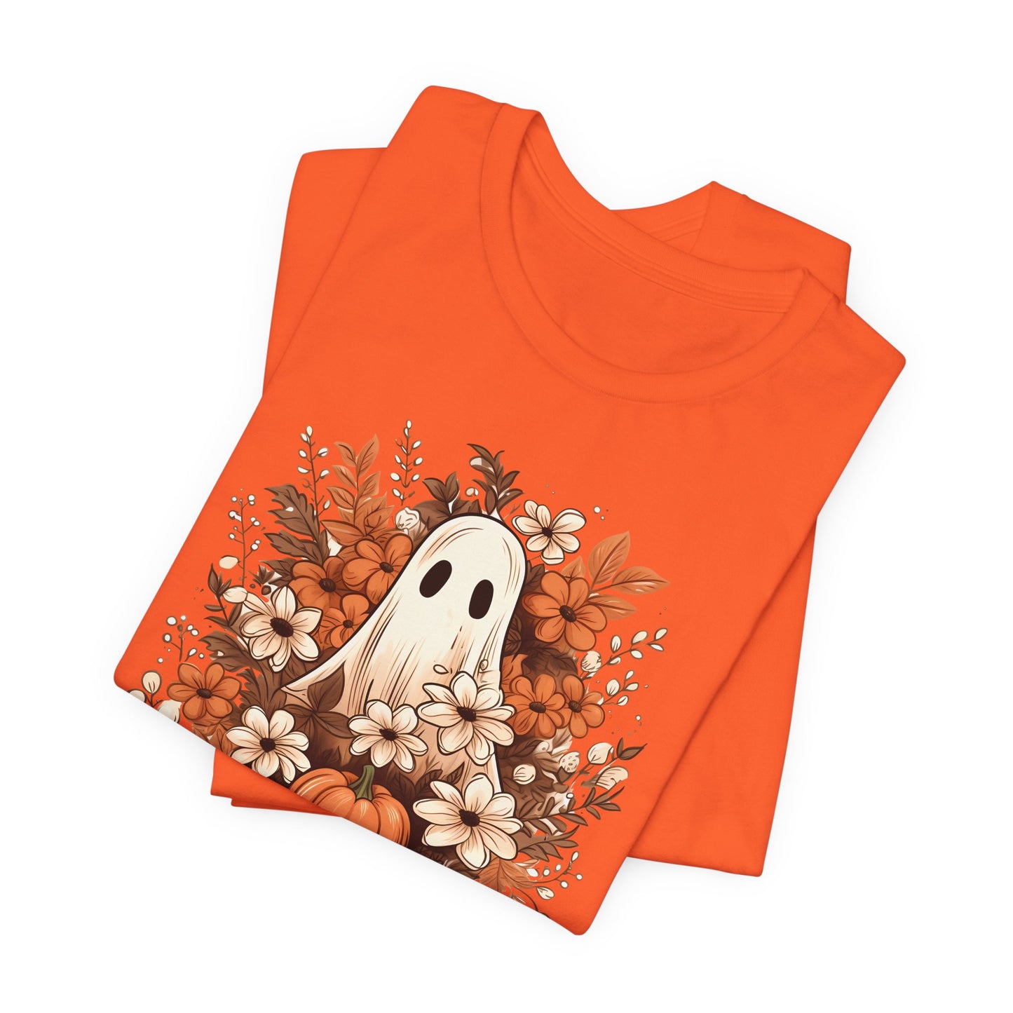 Floral Ghost Fall Halloween TShirt