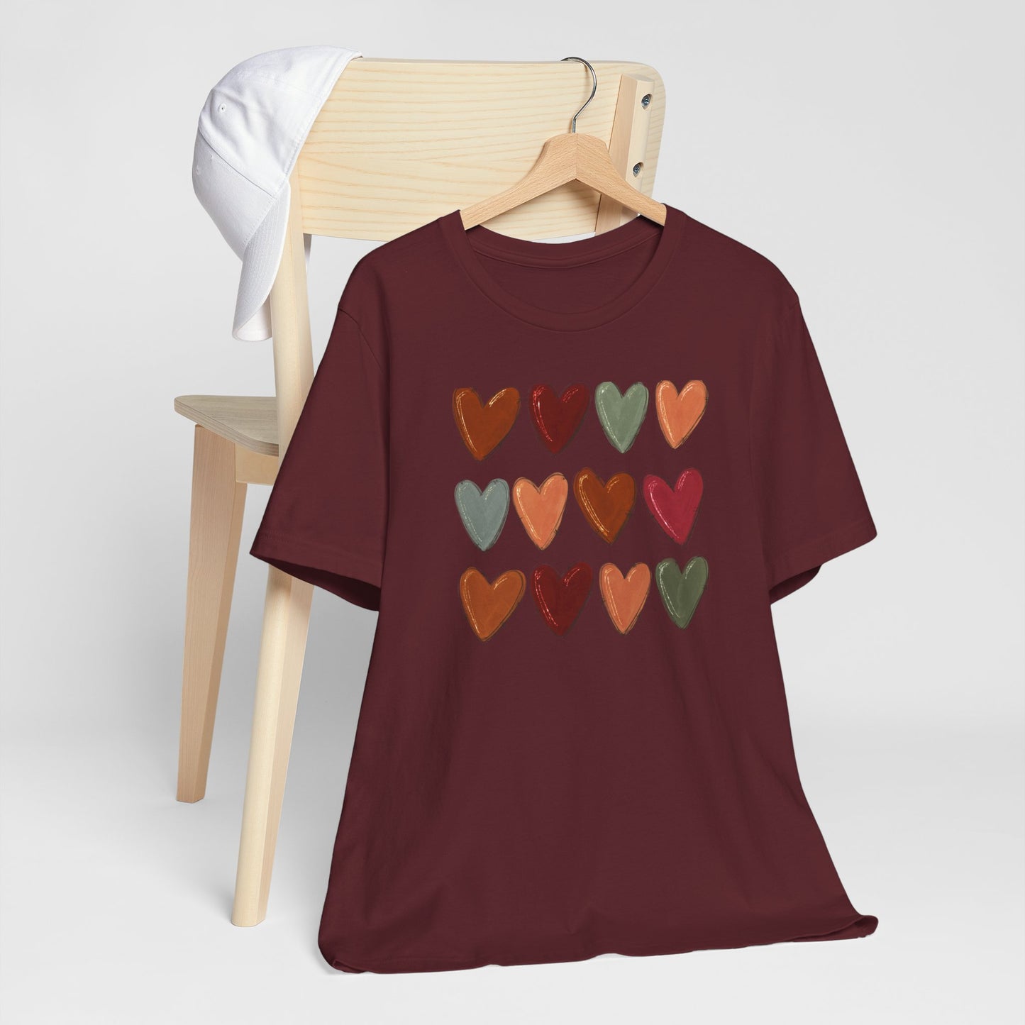 Fall Hearts Thanksgiving Halloween Tshirt