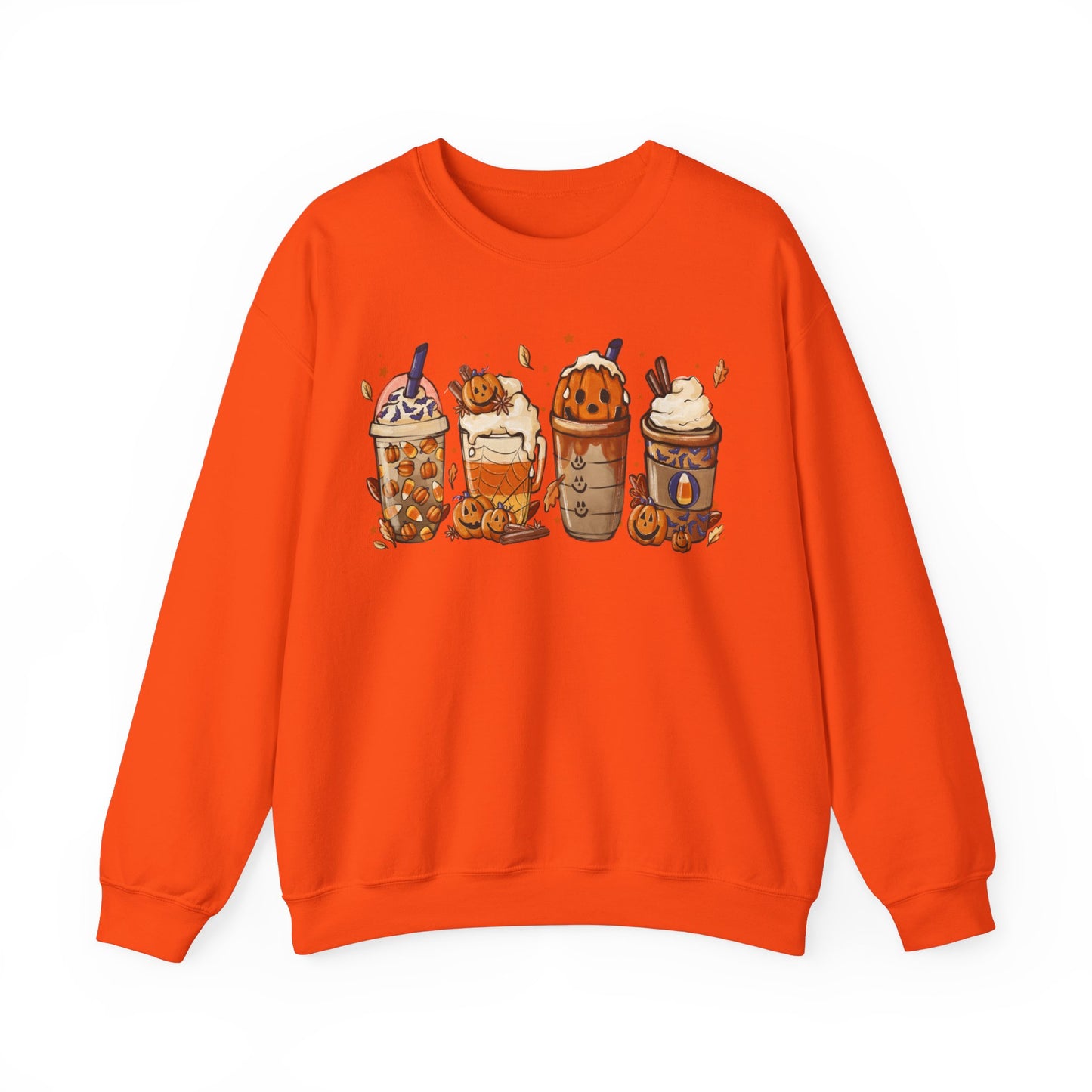 Halloween, Coffee Lovers, Pumpkin Sweatshirt