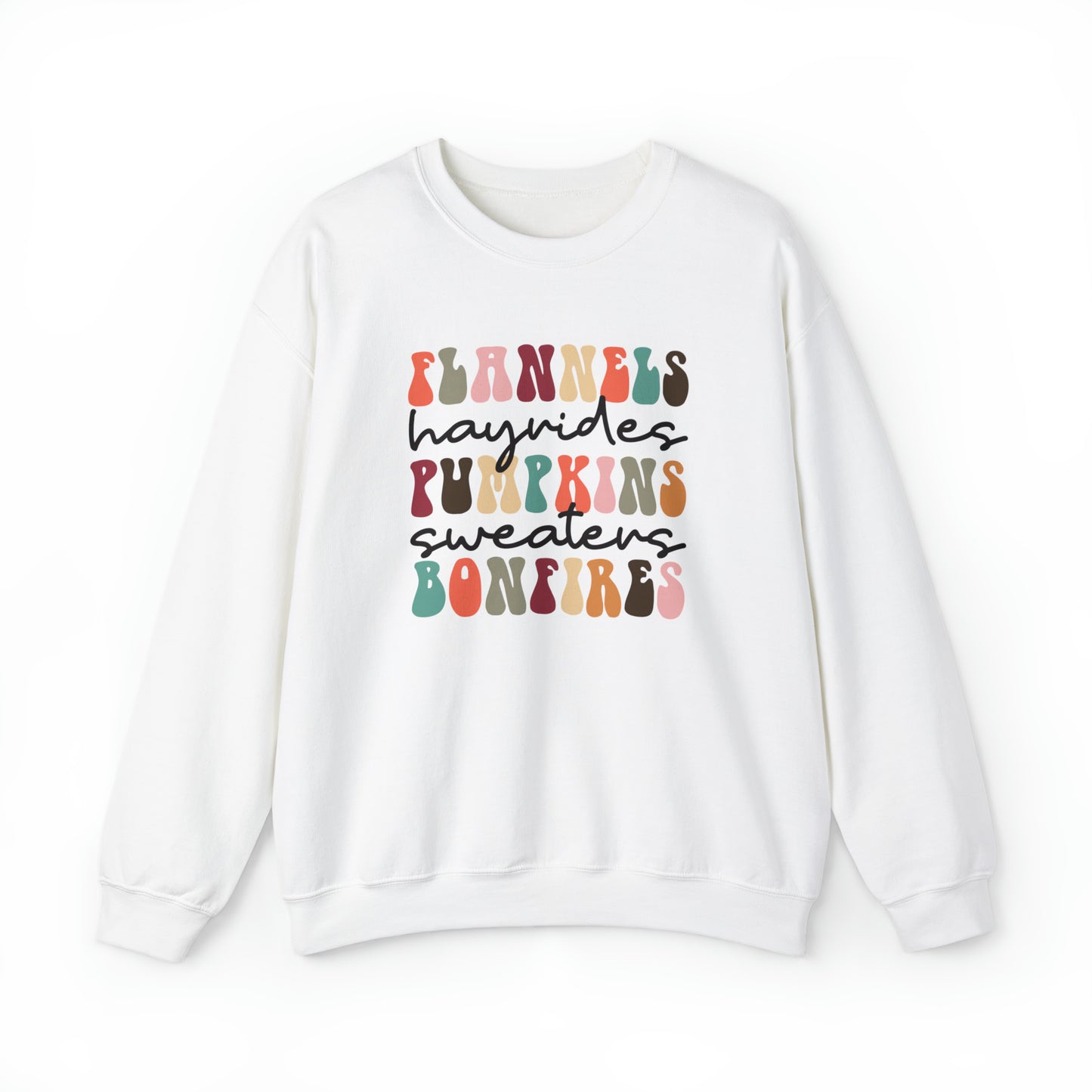 Flannels Hayrides Bonfires Fall Sweatshirt