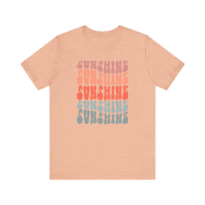 T-Shirt Retro Sunshine 70's Summer Beach Shirt For Those Who Love The Sun Sunshine Beach Tee