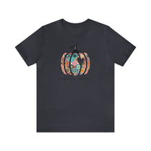 Load image into Gallery viewer, Boho Fall Patchwork Pumpkin Tshirt
