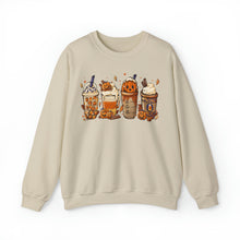 Load image into Gallery viewer, Halloween, Coffee Lovers, Pumpkin Sweatshirt
