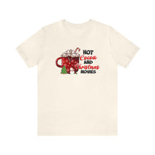 Load image into Gallery viewer, Hot Cocoa and Christmas Movies Holiday TShirt
