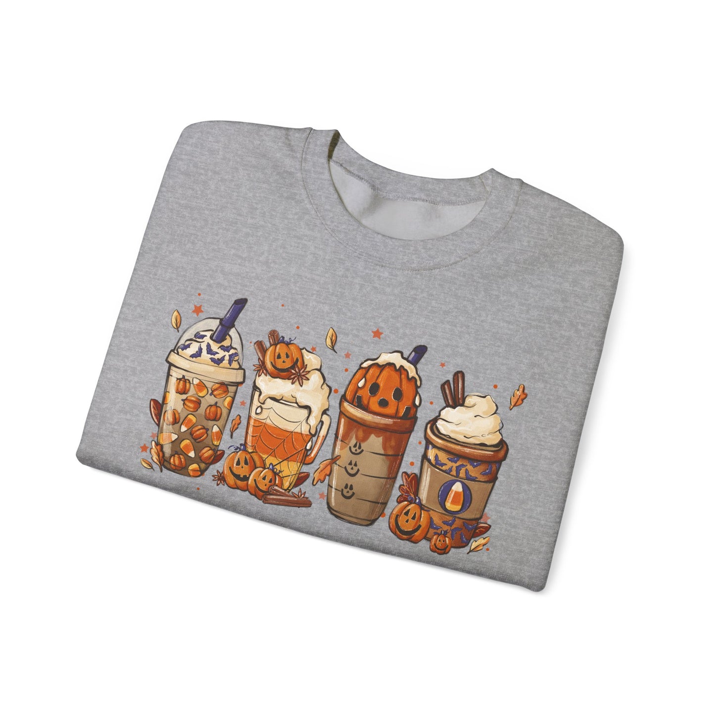 Halloween, Coffee Lovers, Pumpkin Sweatshirt