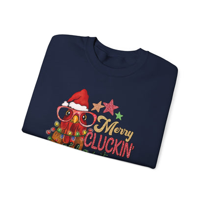 Merry Cluckin' Christmas Chicken Sweatshirt