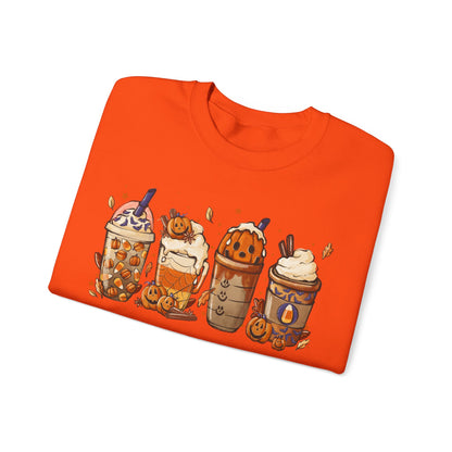 Halloween, Coffee Lovers, Pumpkin Sweatshirt