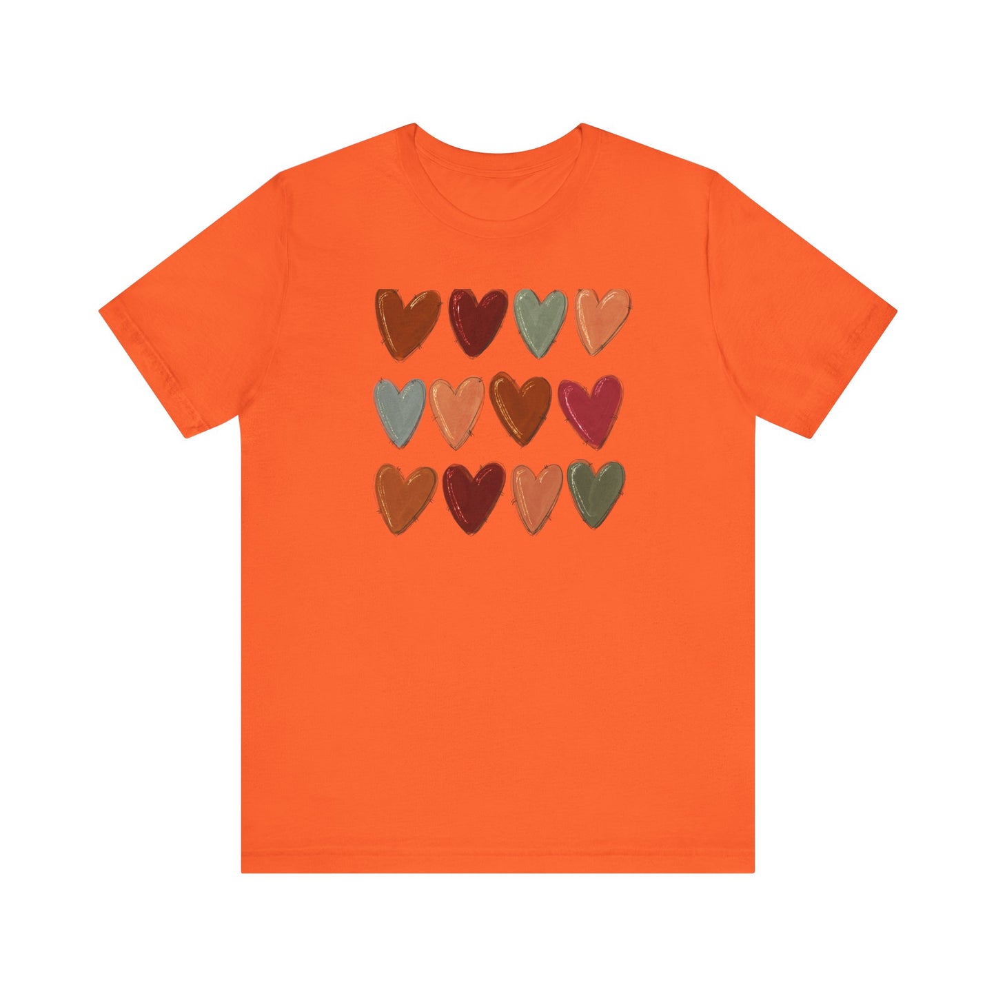 Fall Hearts Thanksgiving Halloween Tshirt