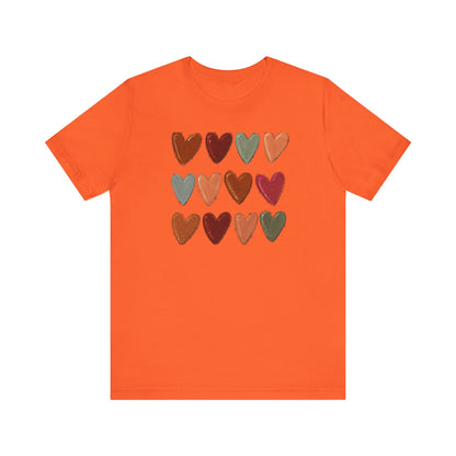 Fall Hearts Thanksgiving Halloween Tshirt