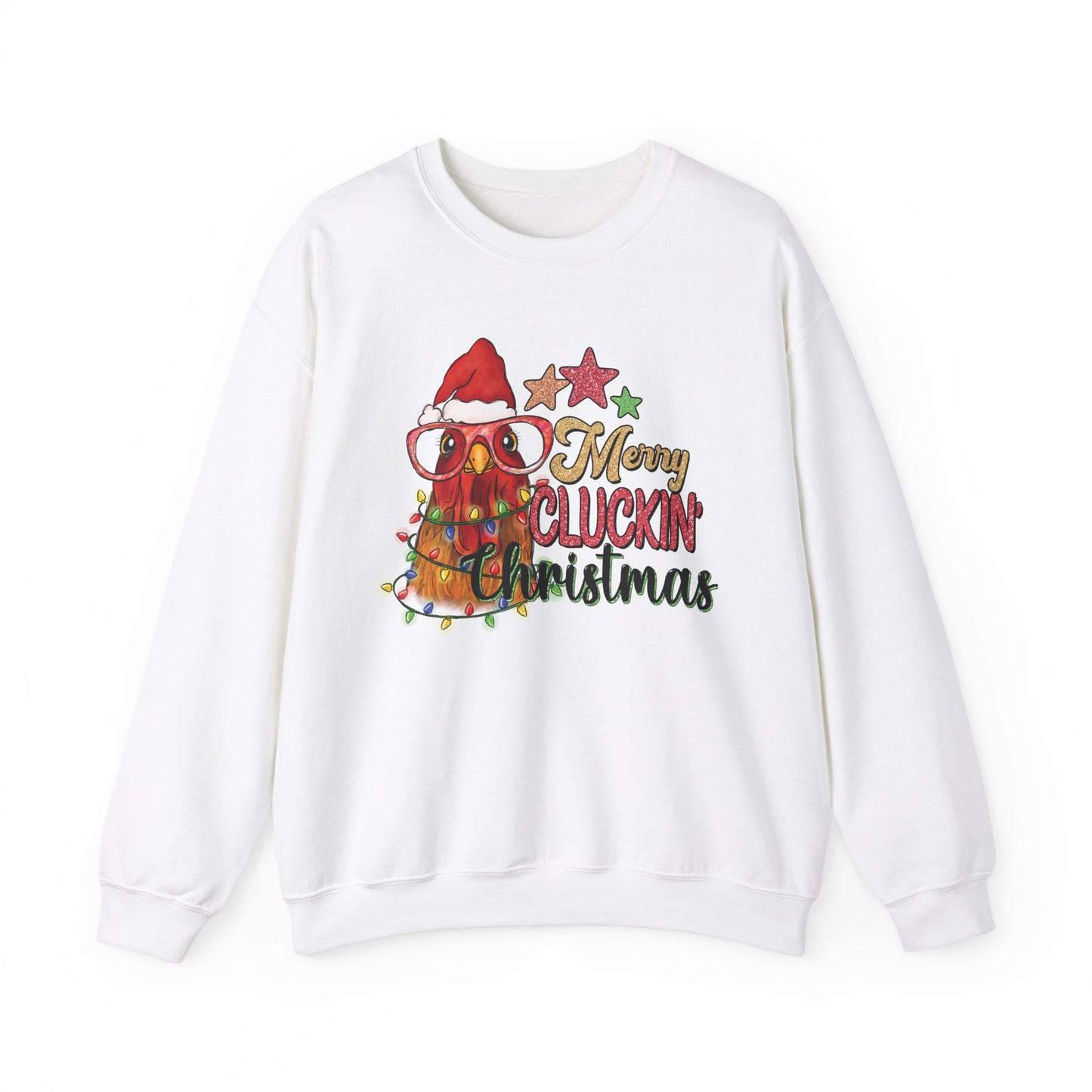 Merry Cluckin' Christmas Chicken Sweatshirt