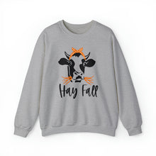 Load image into Gallery viewer, Hay Fall Cow Crewneck Sweatshirt
