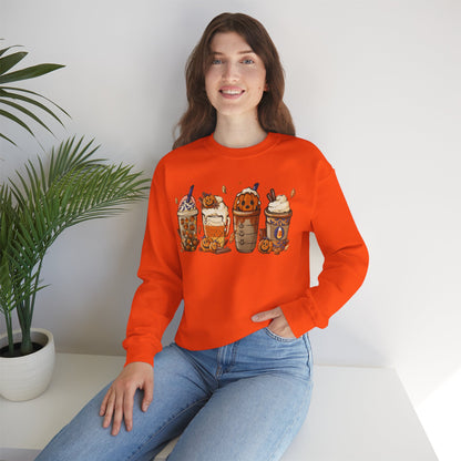 Halloween, Coffee Lovers, Pumpkin Sweatshirt