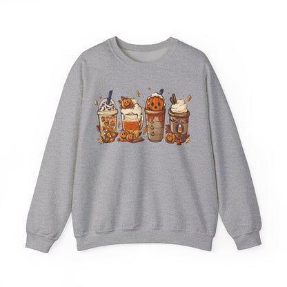 Halloween, Coffee Lovers, Pumpkin Sweatshirt