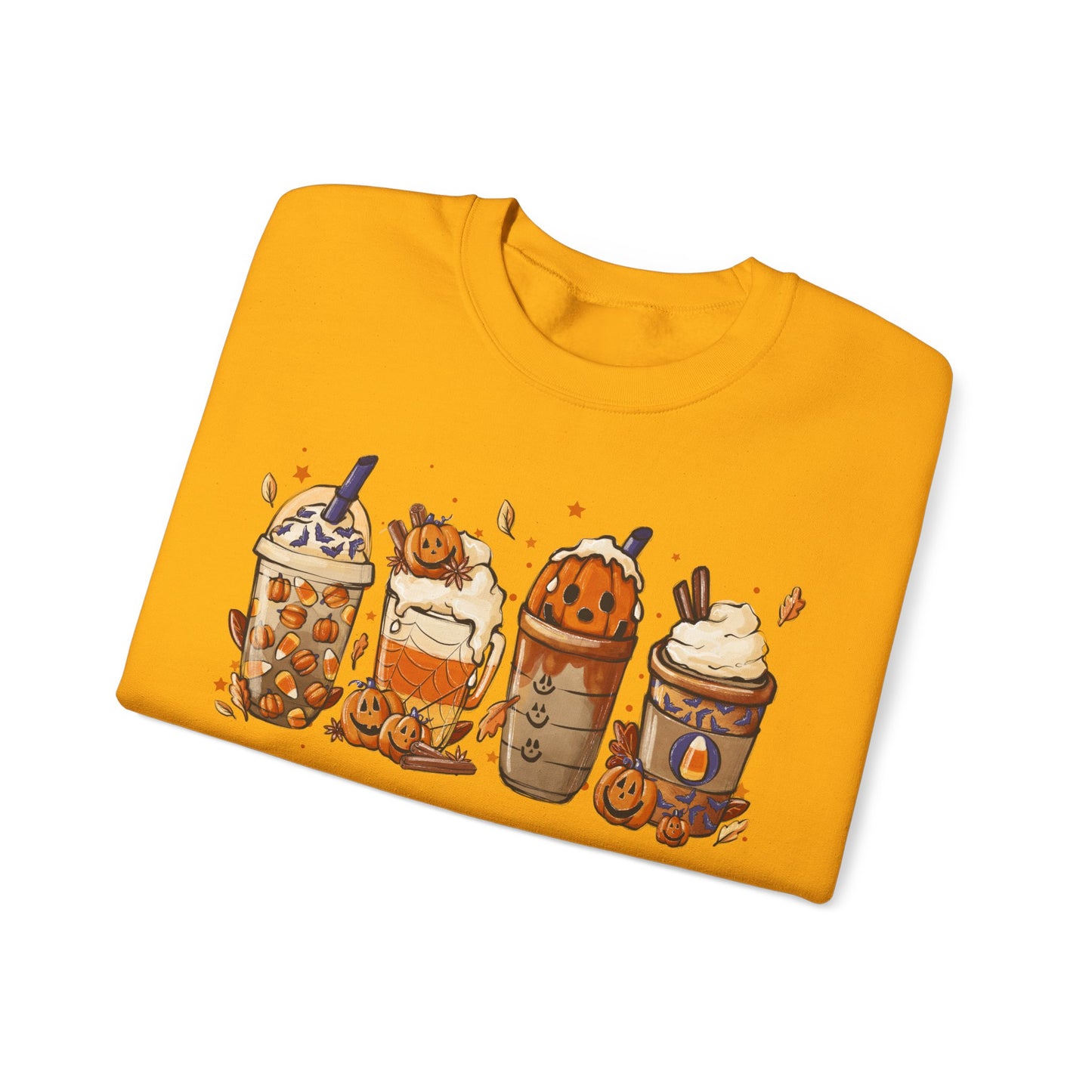 Halloween, Coffee Lovers, Pumpkin Sweatshirt