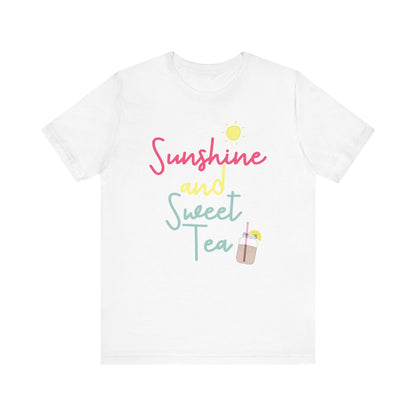 T-Shirt Sunshine and Sweet Tea Summertime Drinks Shirt