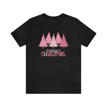 Load image into Gallery viewer, Pink Merry Christmas Tree D Holiday TShirt
