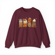 Load image into Gallery viewer, Halloween, Coffee Lovers, Pumpkin Sweatshirt
