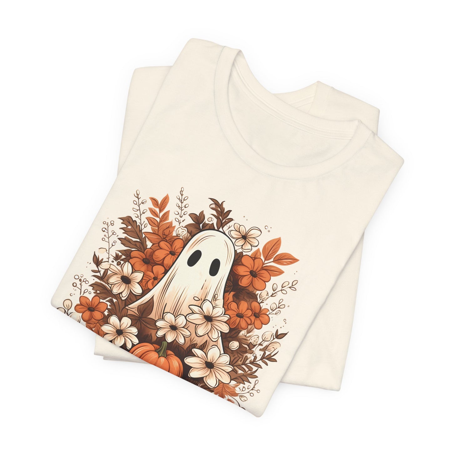 Floral Ghost Fall Halloween TShirt