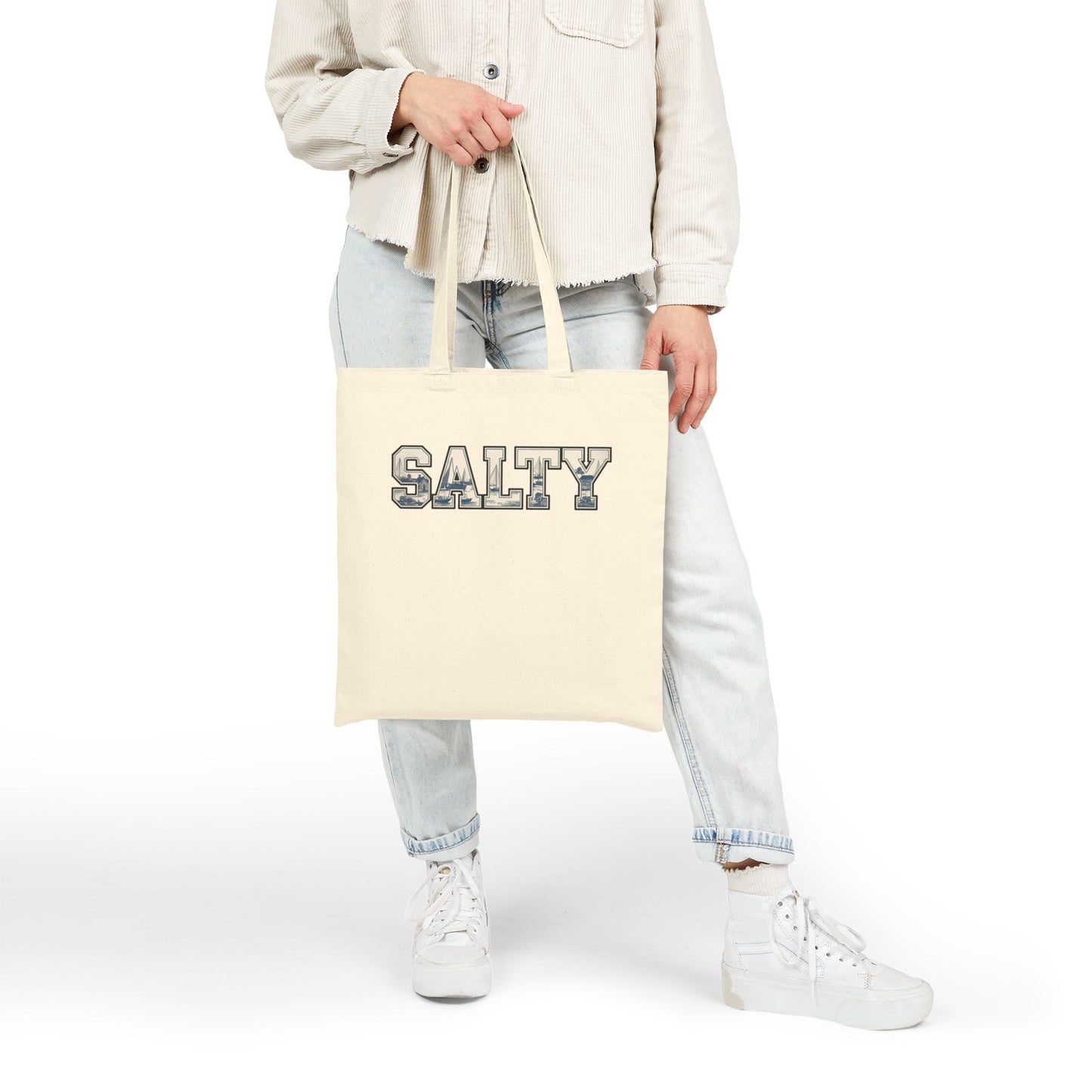 Salty Tote Bag For Ocean Lovers Sailors Tote Beach Bag Carry All for Beach Sailing Boating Eco-Friendly