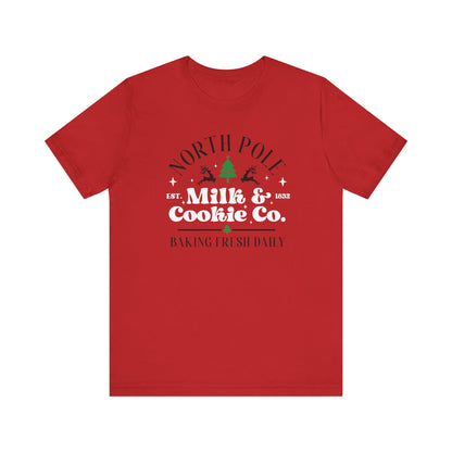 North Pole Milk & Cookie Co. Holiday TShirt