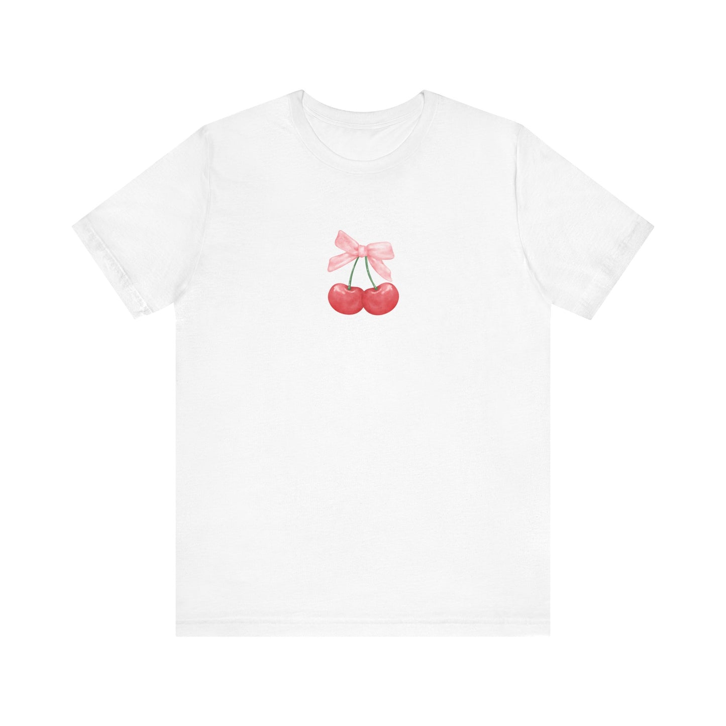 T-Shirt Coquette Cherries Top Cherries Aesthetic Tee Gift for Her Cute Flirty Top with Cherries motif trendy