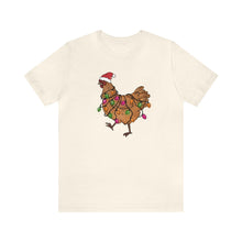 Load image into Gallery viewer, Holiday Christmas Chicken decked out in lights TShirt
