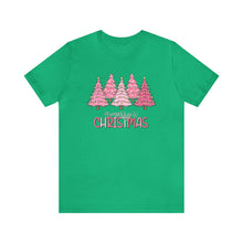 Load image into Gallery viewer, Pink Merry Christmas Tree D Holiday TShirt
