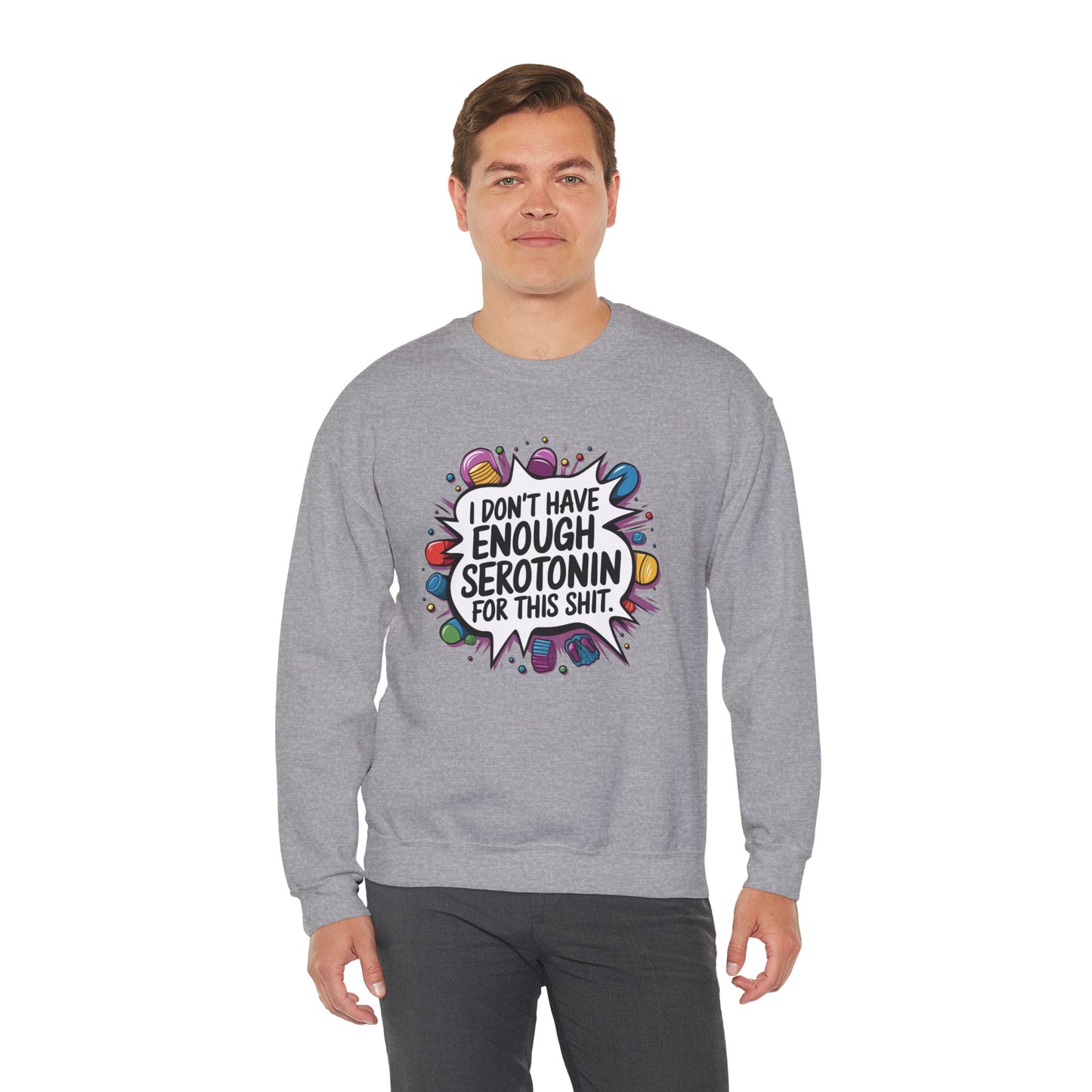 Serotonin Deficiency Crewneck Sweatshirt