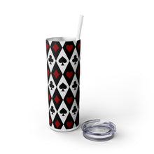 Load image into Gallery viewer, The Suits Skinny Tumbler with Straw, 20oz
