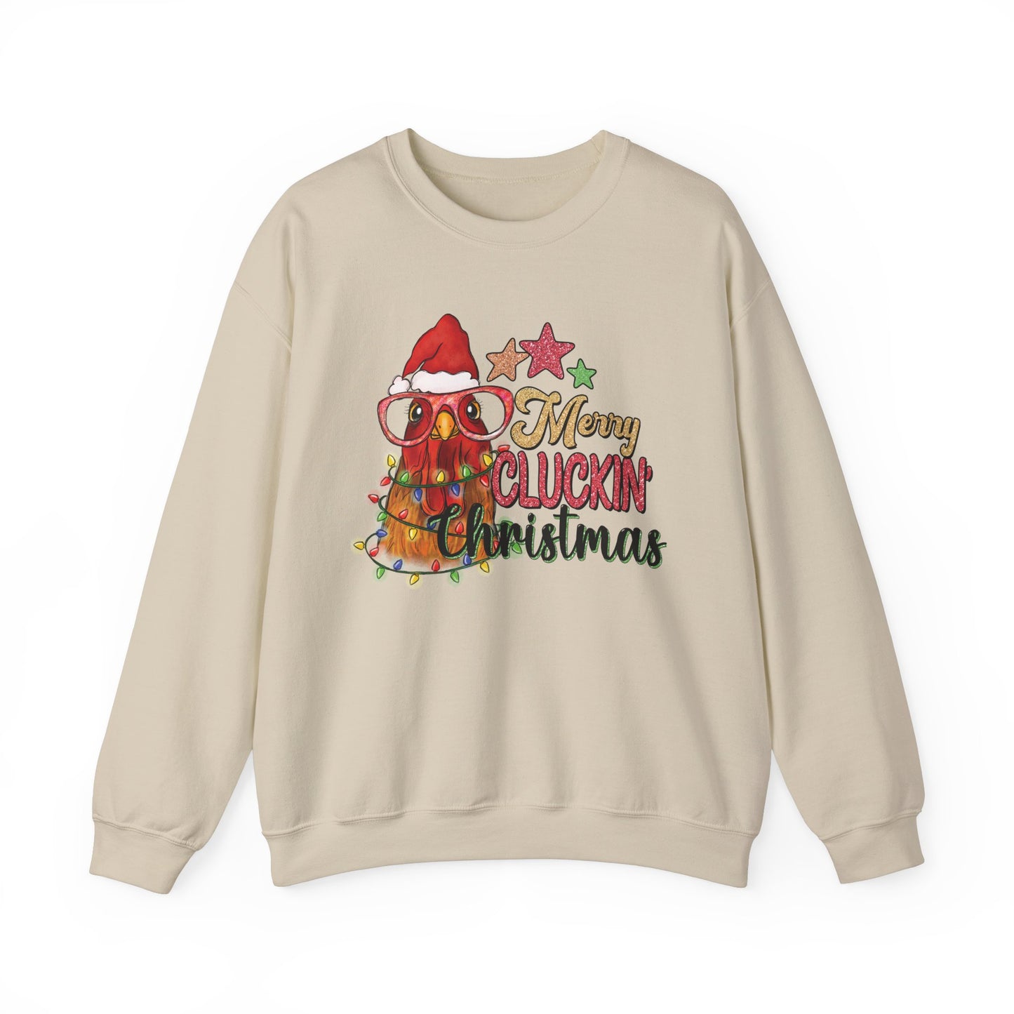 Merry Cluckin' Christmas Chicken Sweatshirt