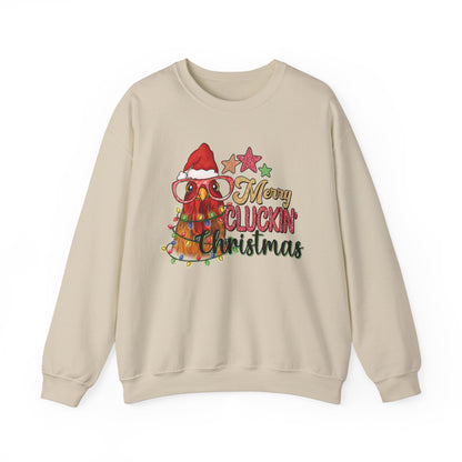 Merry Cluckin' Christmas Chicken Sweatshirt