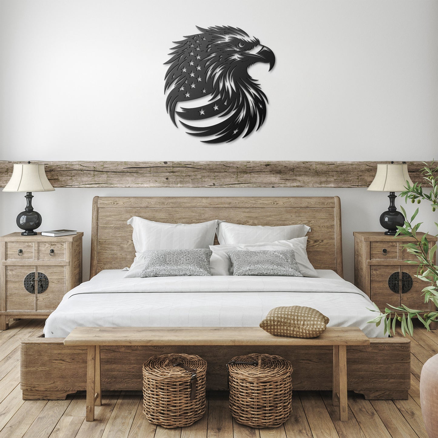 United States American Eagle Metal Sign