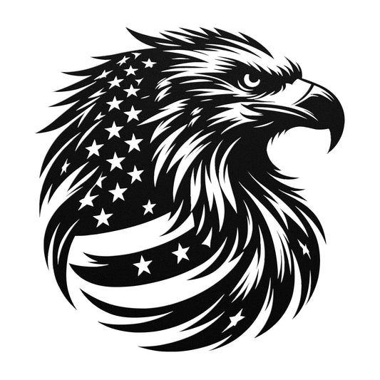 United States American Eagle Metal Sign