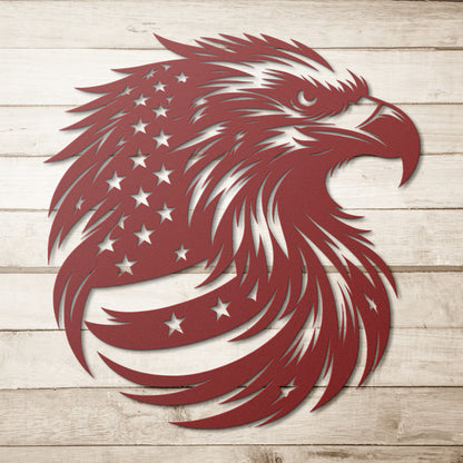 United States American Eagle Metal Sign